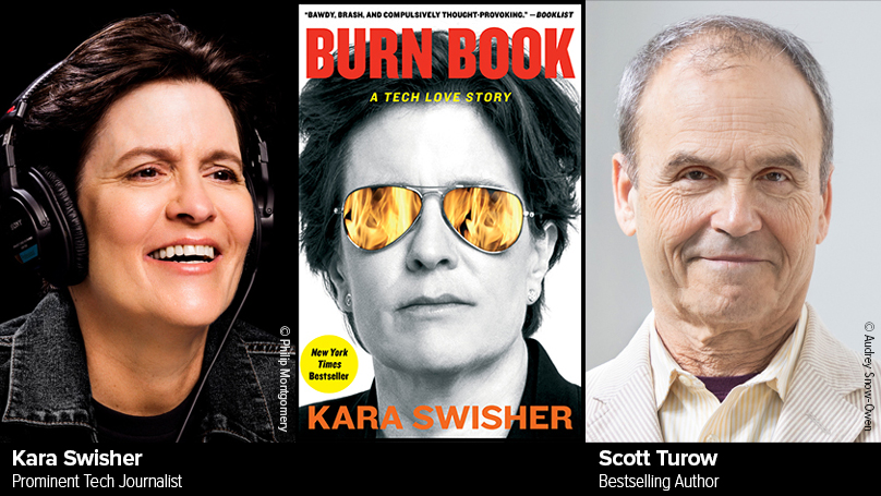 Tech Journalist Kara Swisher with Author Scott Turow